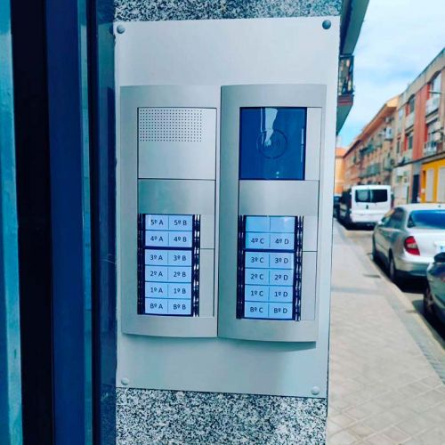 Video porteroautomático color gris