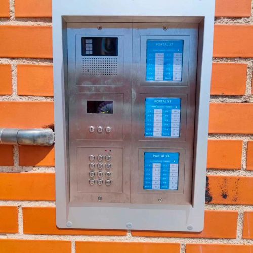 Video porteroautomático color gris